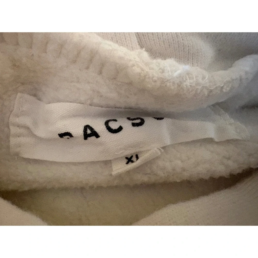 PacSun Pacific Sunwear Los Angeles Flower Hoodie Sweatshirt Cream Men XL Graphic